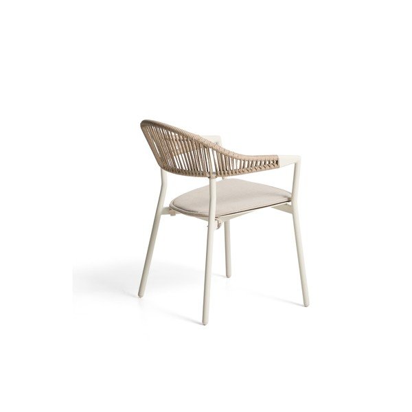 Béžová polstrovaná záhradná stolička Alimia – Kave Home-image-1