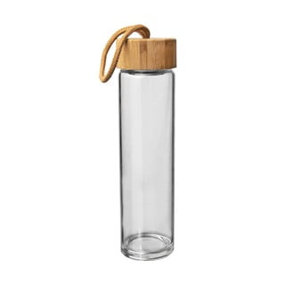 Sklenená fľaša na vodu s bambusovým viečkom Orion, 500 ml