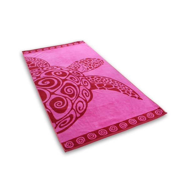 Osuška DecoKing Pink Turtle, 90 × 180 cm