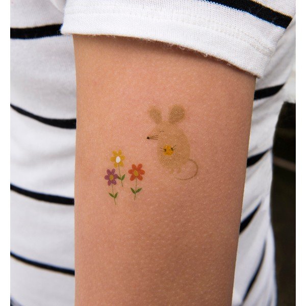 Sada 2 listov s dočasným tetovaním Rex London Rusty And Friends-image-1