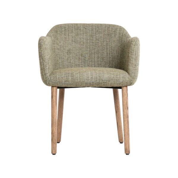 Svetlozelené čalúnené jedálenské kreslá v súprave s podrúčkami 2 ks Blaine – Light & Living-image-2