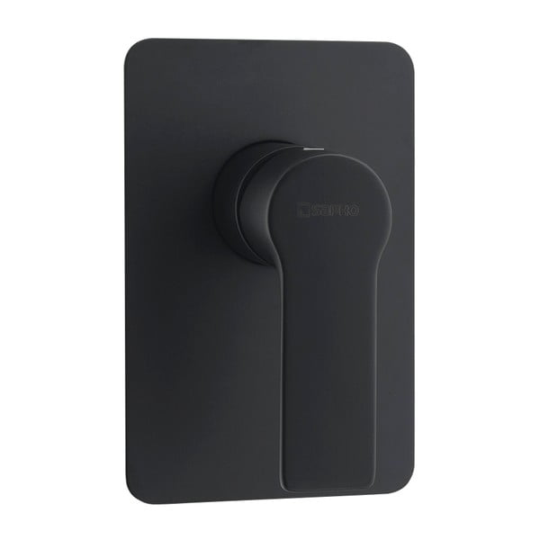 Matne čierna podomietková sprchová batéria (1 výstup) Pax – Sapho