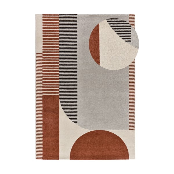 Červeno-sivý koberec 160x230 cm Gaia – Universal