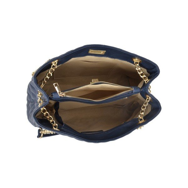 Modrá kožená kabelka Isabella Rhea Magnum Blue Jeans-image-3