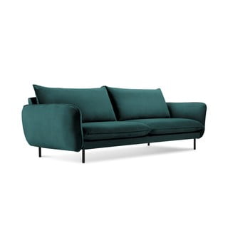 Petrolejovozelená zamatová pohovka Cosmopolitan Design Vienna, 230 cm