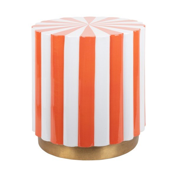 Kovový okrúhly odkladací stolík ø 40 cm Candy Swirl – Leitmotiv