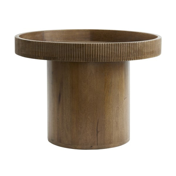 Okrúhly odkladací stolík z mangového dreva ø 60 cm Kalomo – Light & Living