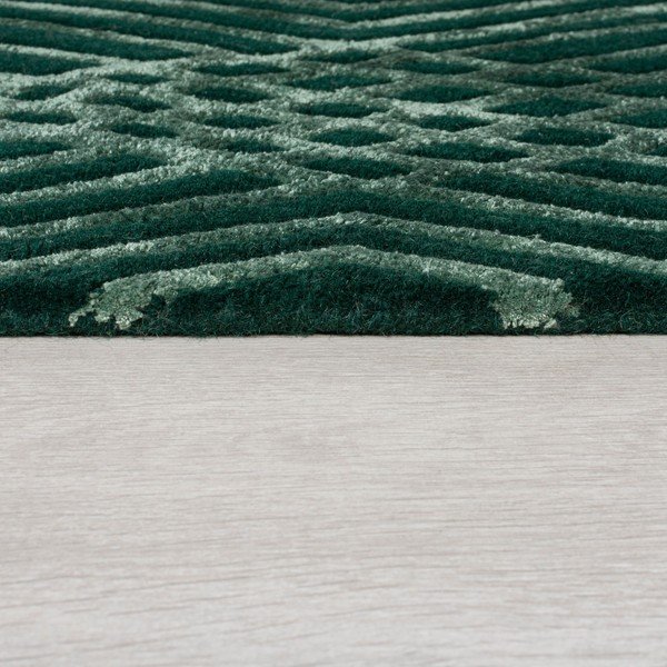 Zelený vlnený koberec Flair Rugs Diamonds, 160 x 230 cm-image-3