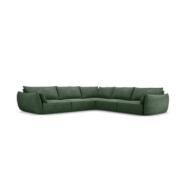 Tmavozelená rohová pohovka (variabilná) Vanda - Mazzini Sofas-image-2