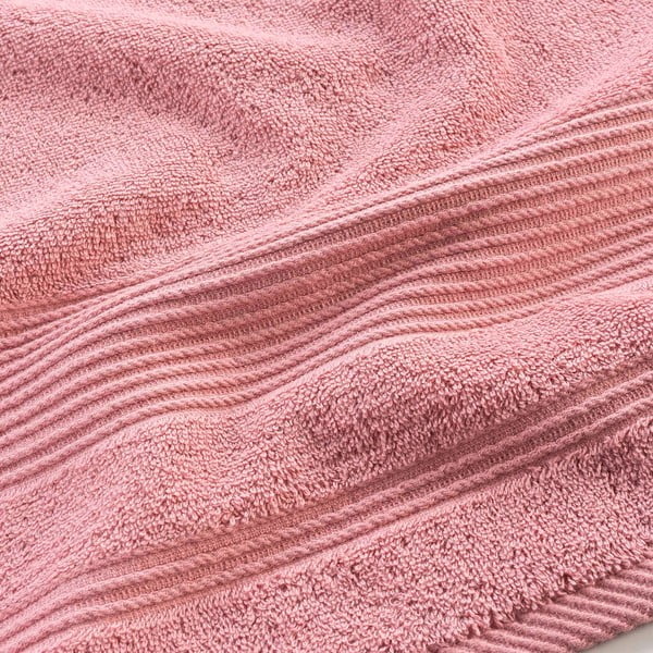Ružová froté bavlnená osuška 90x150 cm Tendresse – douceur d'intérieur-image-2