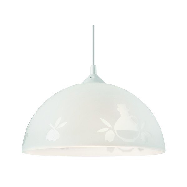 Biele závesné svietidlo ø 30 cm – LAMKUR-image-1