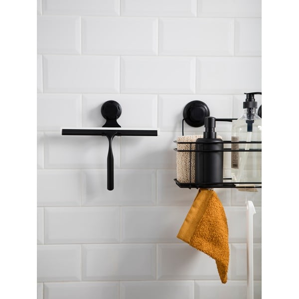 Čierna samodržiaca nástenná stierka na sklo s držiakom Compactor Bestlock Black Double Hook Squeegee-image-3