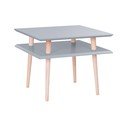 Tmavosivý konferenčný stolík Ragaba Square, 55 x 55 cm