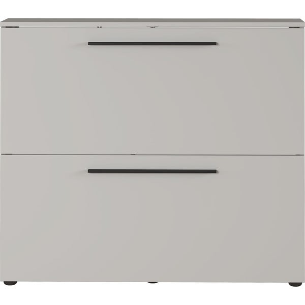 Sivobéžová závesná výklopná skrinka na topánky Utah - Germania-image-3