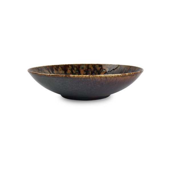 Hnedý hlboký  porcelánový tanier ø 21 cm Resto – BonBistro-image-4