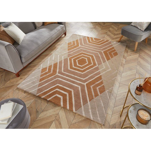 Béžový vlnený koberec Flair Rugs Harlow, 160 x 230 cm-image-4