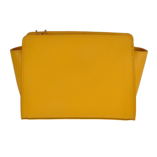 Žltá kožená kabelka Matilde Costa Roeli