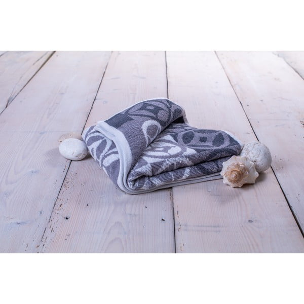 Sivá bavlnená osuška 70x140 cm Compass – JAHU collections-image-1