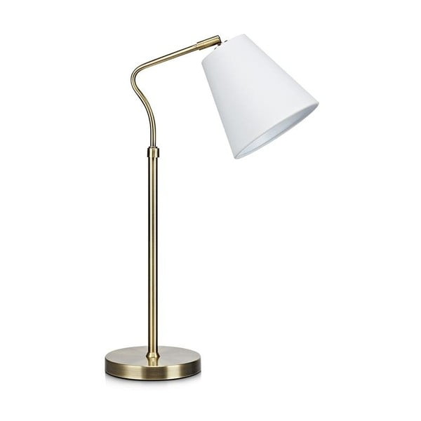 Stolová lampa v bielo-zlatej farbe Markslöjd Tindra