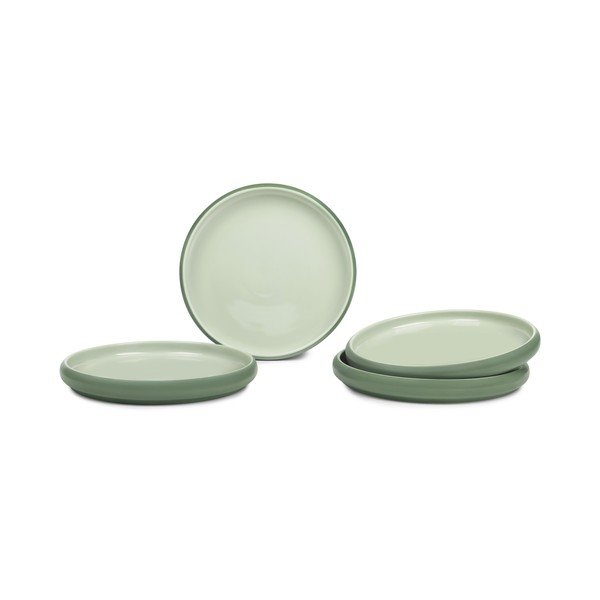 Zelené taniere v súprave 4 ks z kameniny ø 22 cm Aura Rondo – Bonami Selection