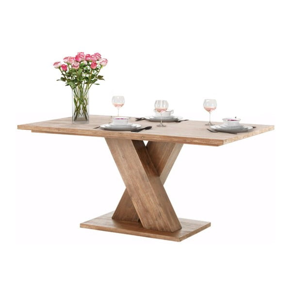 Hnedý jedálenský stôl z masívneho akáciového dreva Støraa Cong, 1 x 2 m