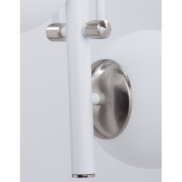 Biele/v striebornej farbe závesné svietidlo so skleneným tienidlom ø 15 cm Libra – Squid Lighting-image-2