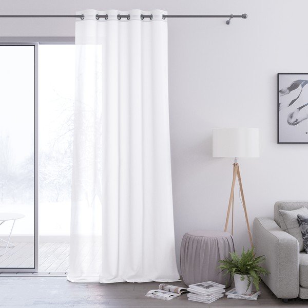 Biely záves AmeliaHome Voile Eyelets, 140 x 270 cm-image-2