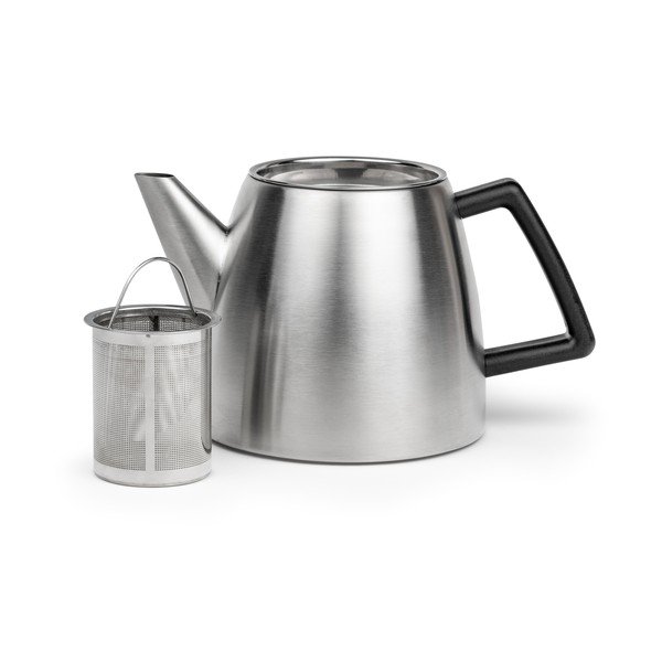 Kanvica na čaj z nehrdzavejúcej ocele so sitkom v striebornej farbe 1,1 l Duet Odense – Bredemeijer-image-1