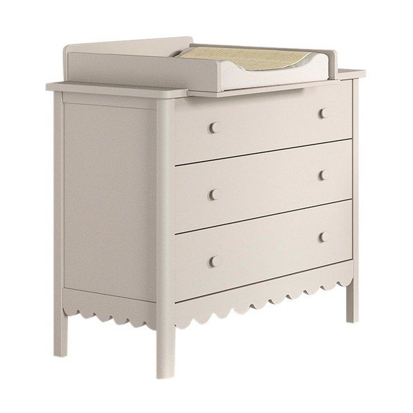 Béžová detská komoda s prebaľovacím pultom 89x90x55 cm Swingo – Vipack