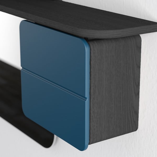 Predsieňová zostava v dekore duba v čierno-petrolejovej farbe One More Look – UMAGE-image-3