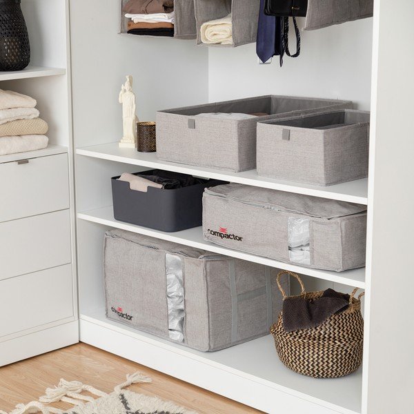 Sivý úložný box Compactor Oxford, 42 x 36 cm-image-1