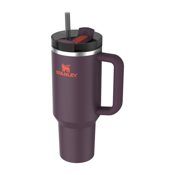 Tmavofialová termoska so slamkou z nehrdzavejúcej ocele 1,18 l Quencher H2.0 FlowState Tumbler Plum – Stanley-image-2