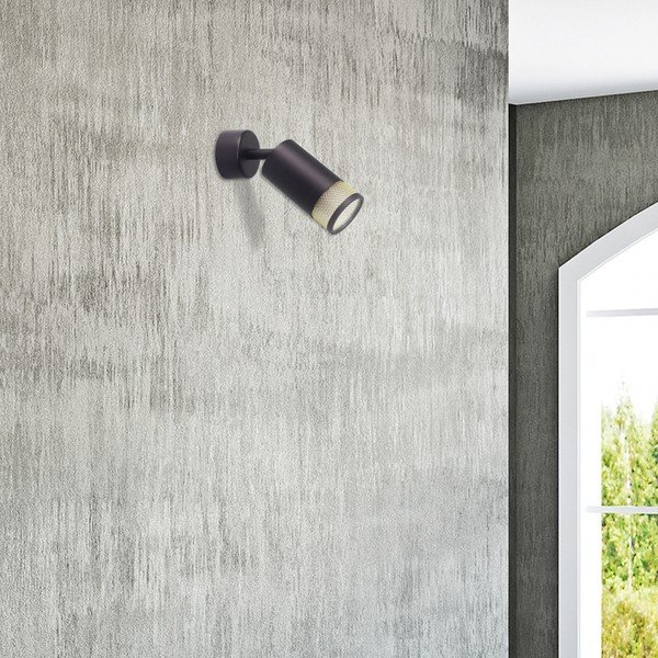 Čierne nástenné svietidlo Flin – Candellux Lighting-image-1