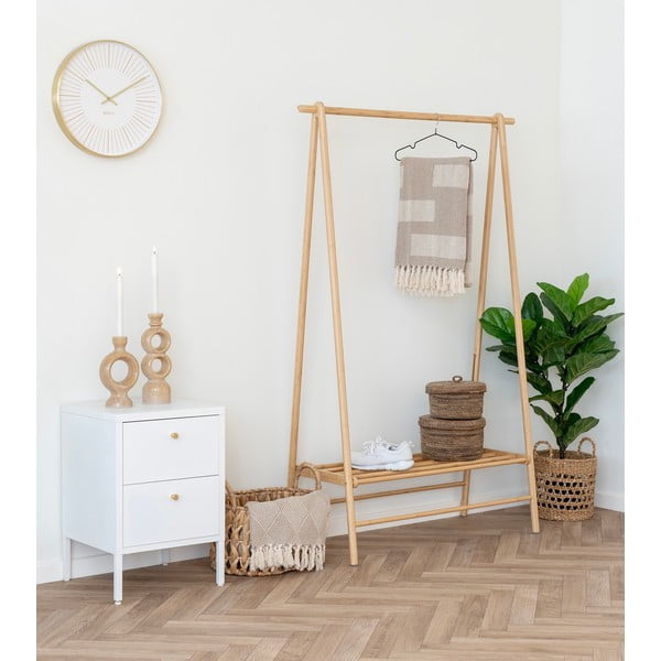 Biely kovový nočný stolík Dalby – House Nordic-image-1