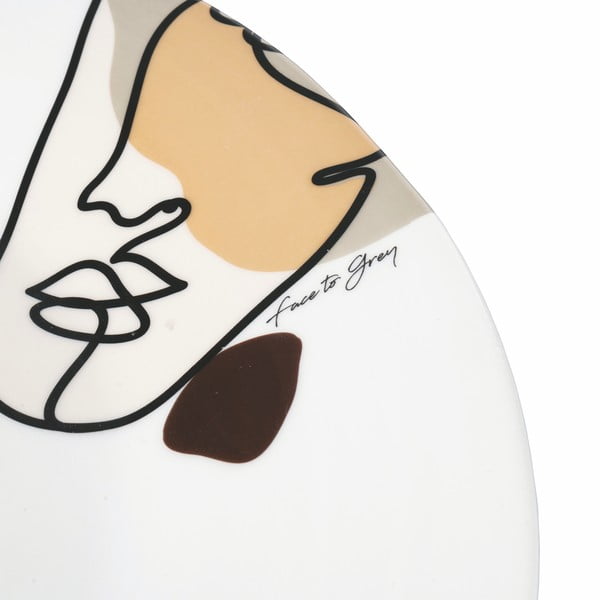 Keramický servírovací tanier VDE Tivoli 1996 Face to Grey, ø 35 cm-image-2