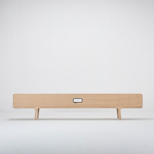 TV komoda z masívneho dubového dreva s 2 zásuvkami Gazzda Fawn-image-4