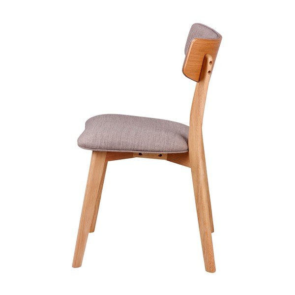 Sada 2 svetlosivých jedálenských stoličiek sømcasa Anais-image-3