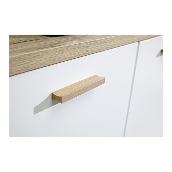 Biela trojdverová komoda so zásuvkami Germania Oslo-image-3