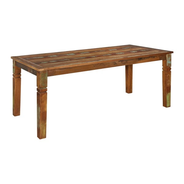Jedálenský stôl z recyklovaného mangového dreva Skyport KALKUTTA, 180 x 90 cm