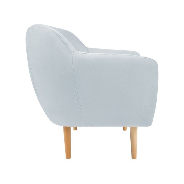 Svetlomodré zamatové kreslo Mazzini Sofas Sardaigne-image-2