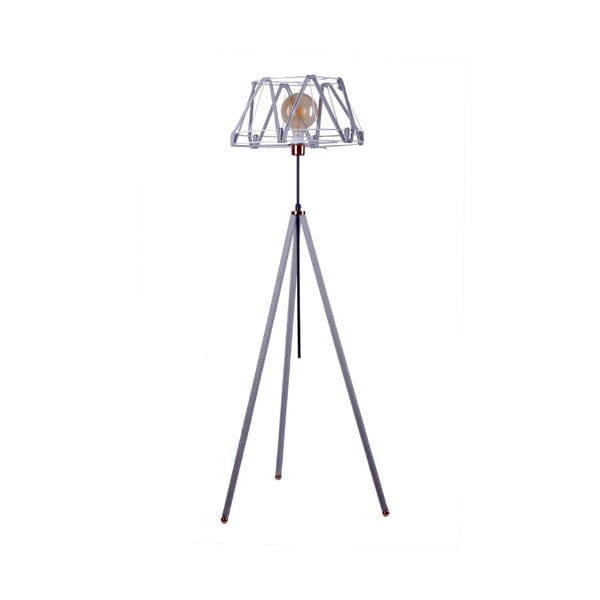 Biela stojacia lampa Emma, výška 150 cm