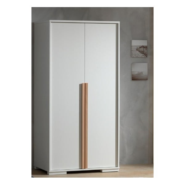 Biela detská šatníková skriňa 99x195 cm London - Vipack-image-1