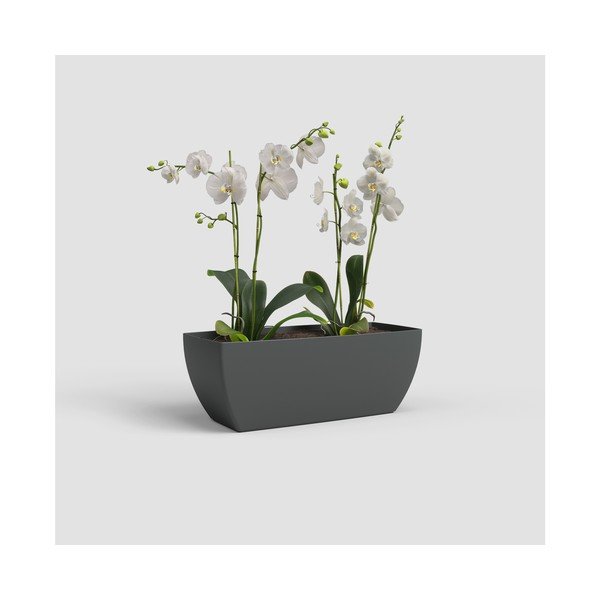 Kvetináč z recyklovaného plastu 30 cm Siena – Artevasi-image-3