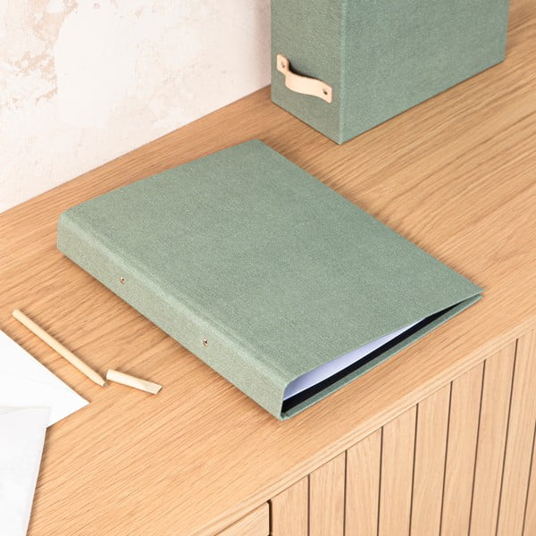 Zelený kartónový organizér Ringo Canvas Paper Laminate – Bigso-image-1