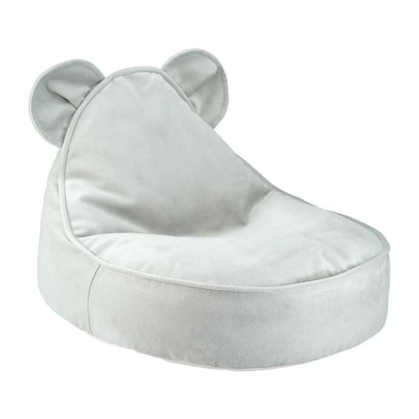 Zamatový detský sedací vak v mentolovej farbe Bear – Wigiwama