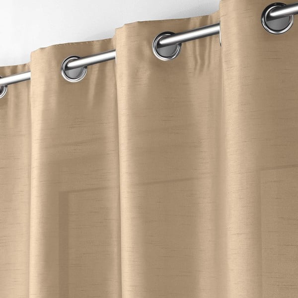 Béžový saténový záves 140x240 cm Shana – douceur d'intérieur-image-1