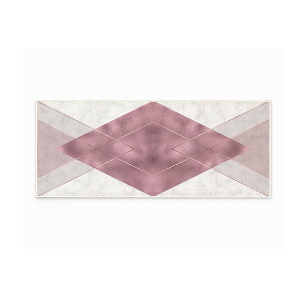 Bielo-fialový prateľný koberec 80x150 cm - Oyo Concept
