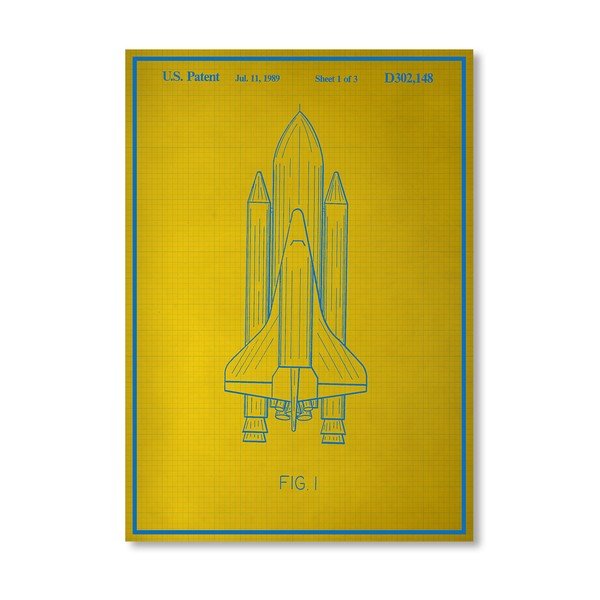 Plagát Space Shuttle, 30x42 cm
