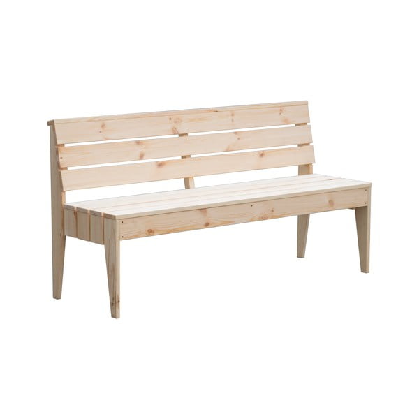 Drevená záhradná lavica v prírodnej farbe Pool – Rojaplast