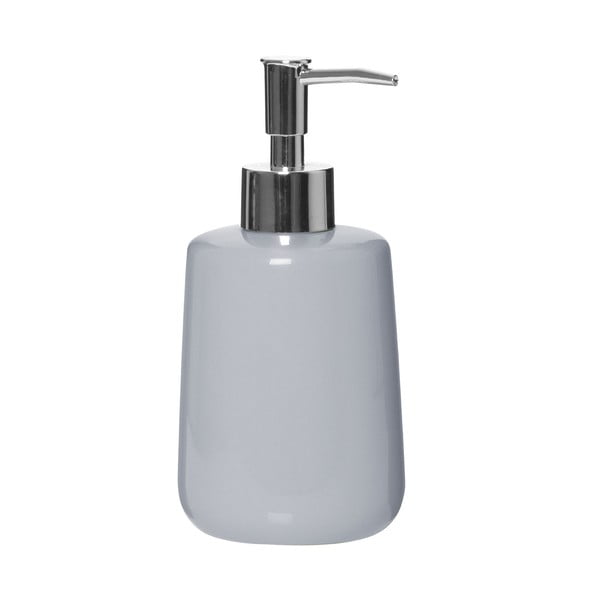 Sivý dávkovač z keramiky na mydlo/krém Premier Housewares, 340 ml